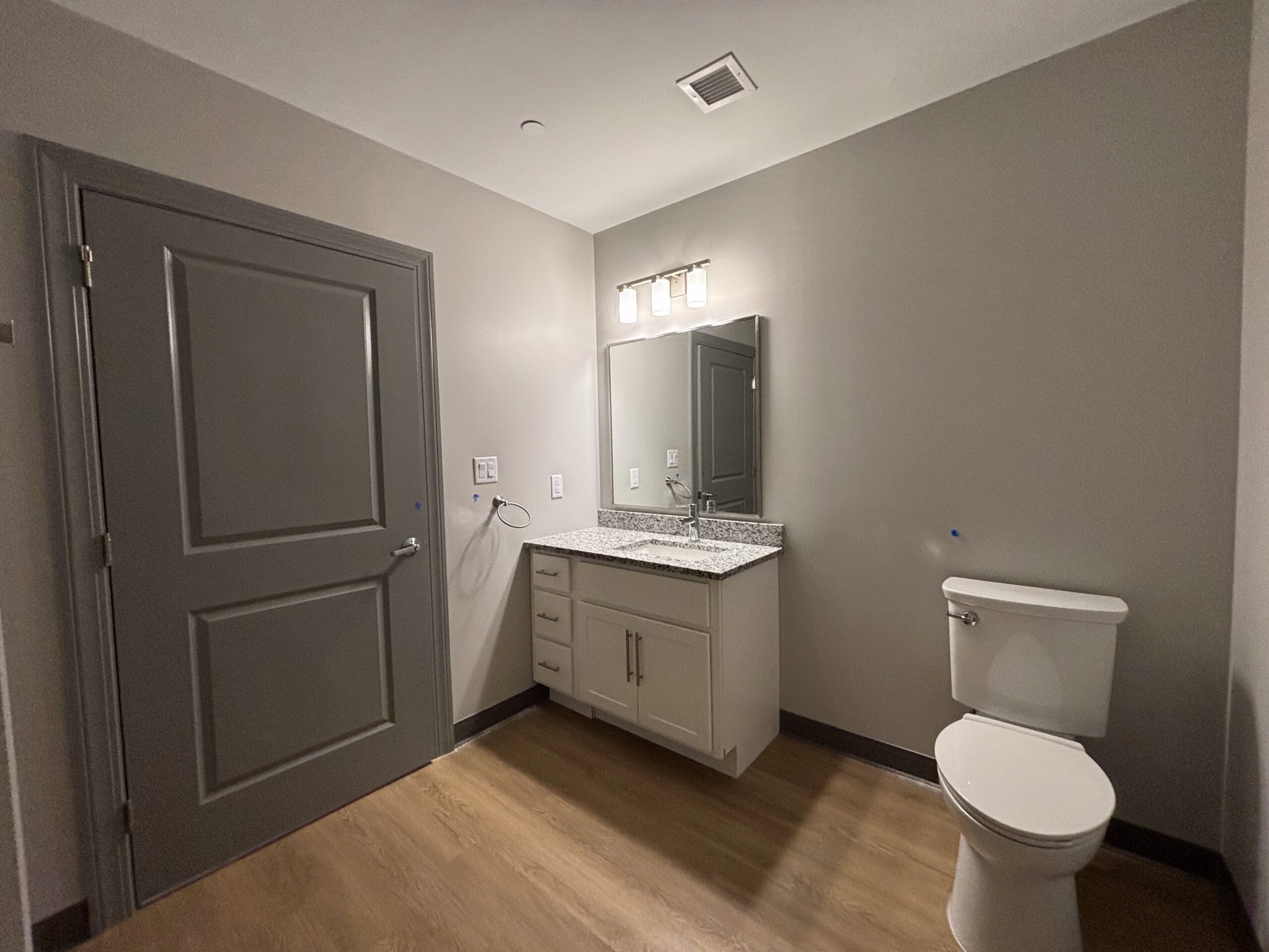 View of the bathroom of a 2 bedroom affordable living apartment.